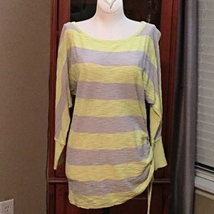 Express Yellow & Gray Sweater